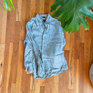 Men's Linen J Crew Button Down
